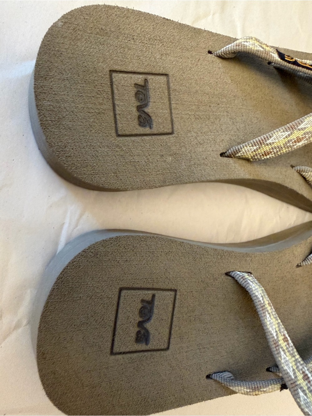 Teva OlowahuWomen’s Taupe Brown Strappy Flip Flop Sandals Sz 8 - Picture 12 of 12